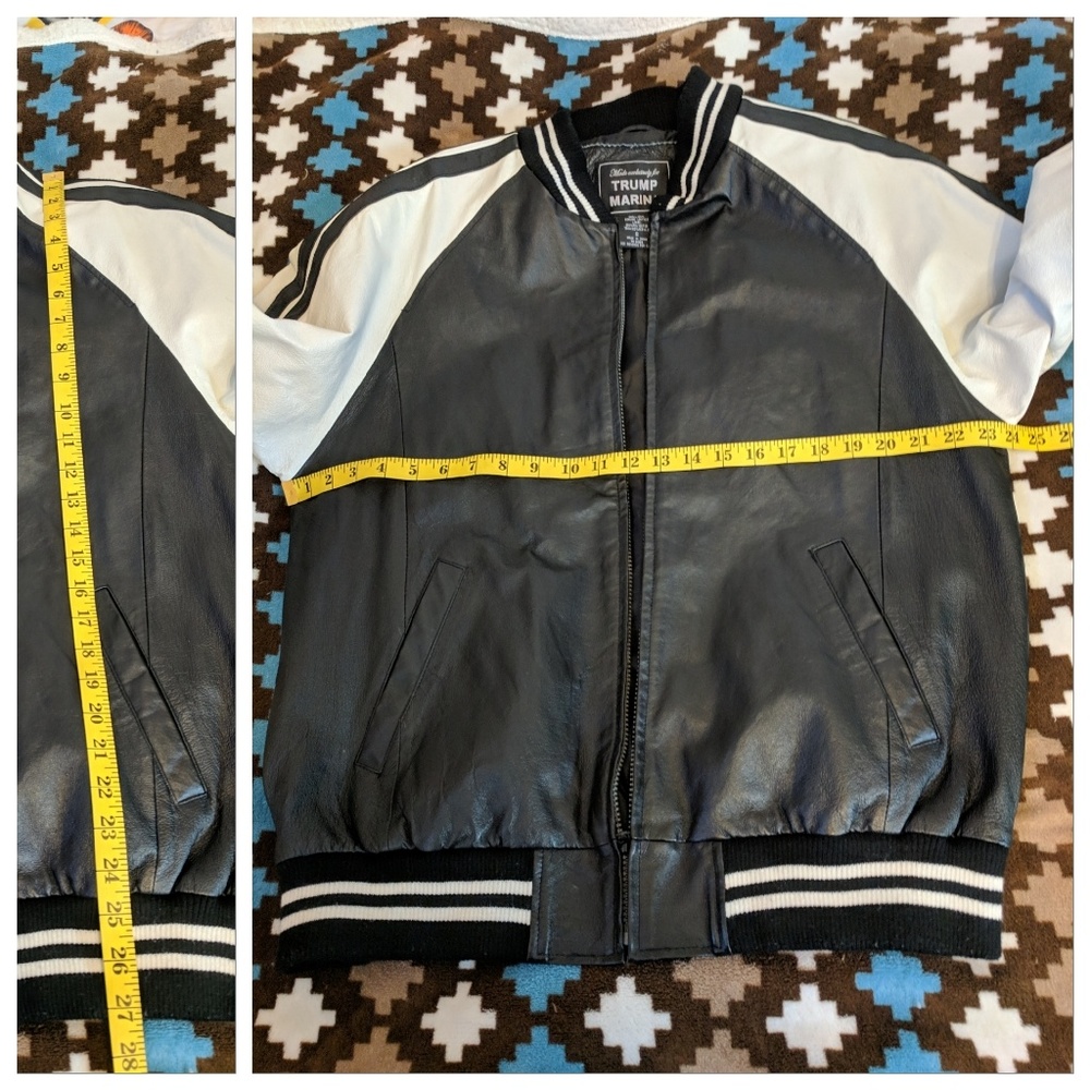 Vintage Trump Marina Leather Jacket Size Small - Picture 8 of 8